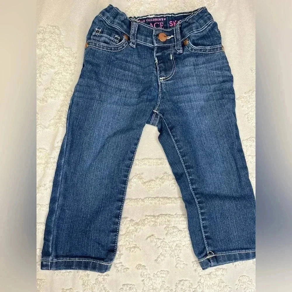 Osh kosh denim dress with apple embroidery & Children Place Jean